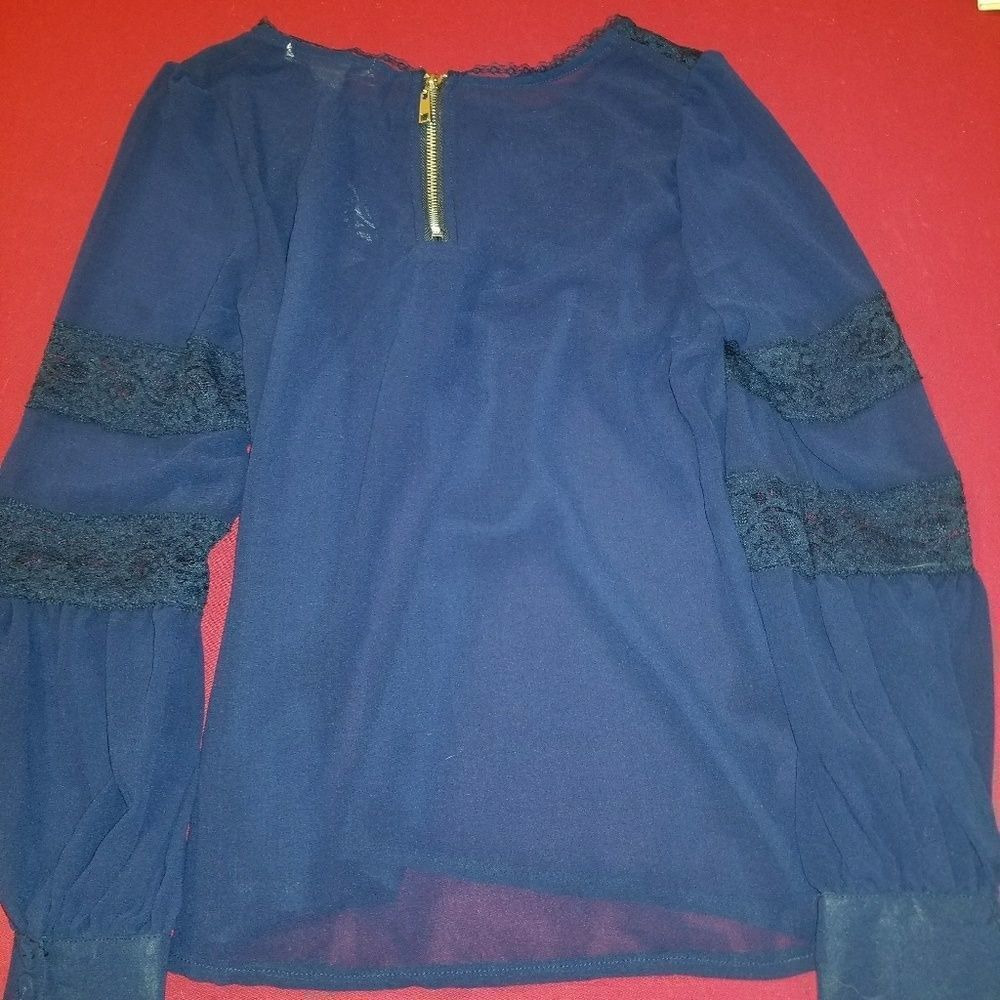 Navy blouse - Picture 2 of 2